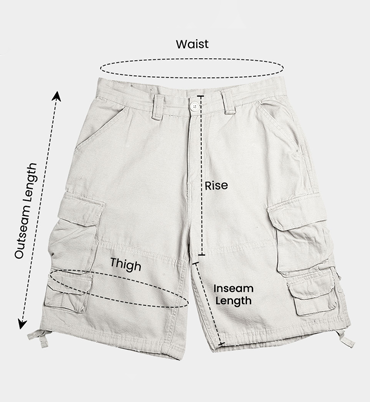 Men's Black Camouflage Cotton Shorts