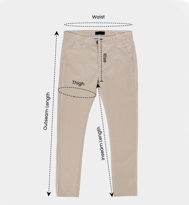 Dennis Lingo Men's Tapered Fit Cotton Chinos (Cream)