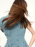 Sleeveless Cinched Waist Shirt