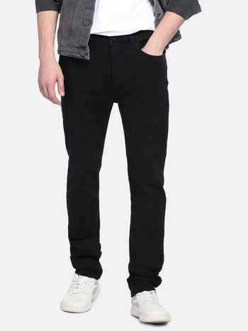Men's Button Down Collar Slim Fit Washed Blue Denim Shirt