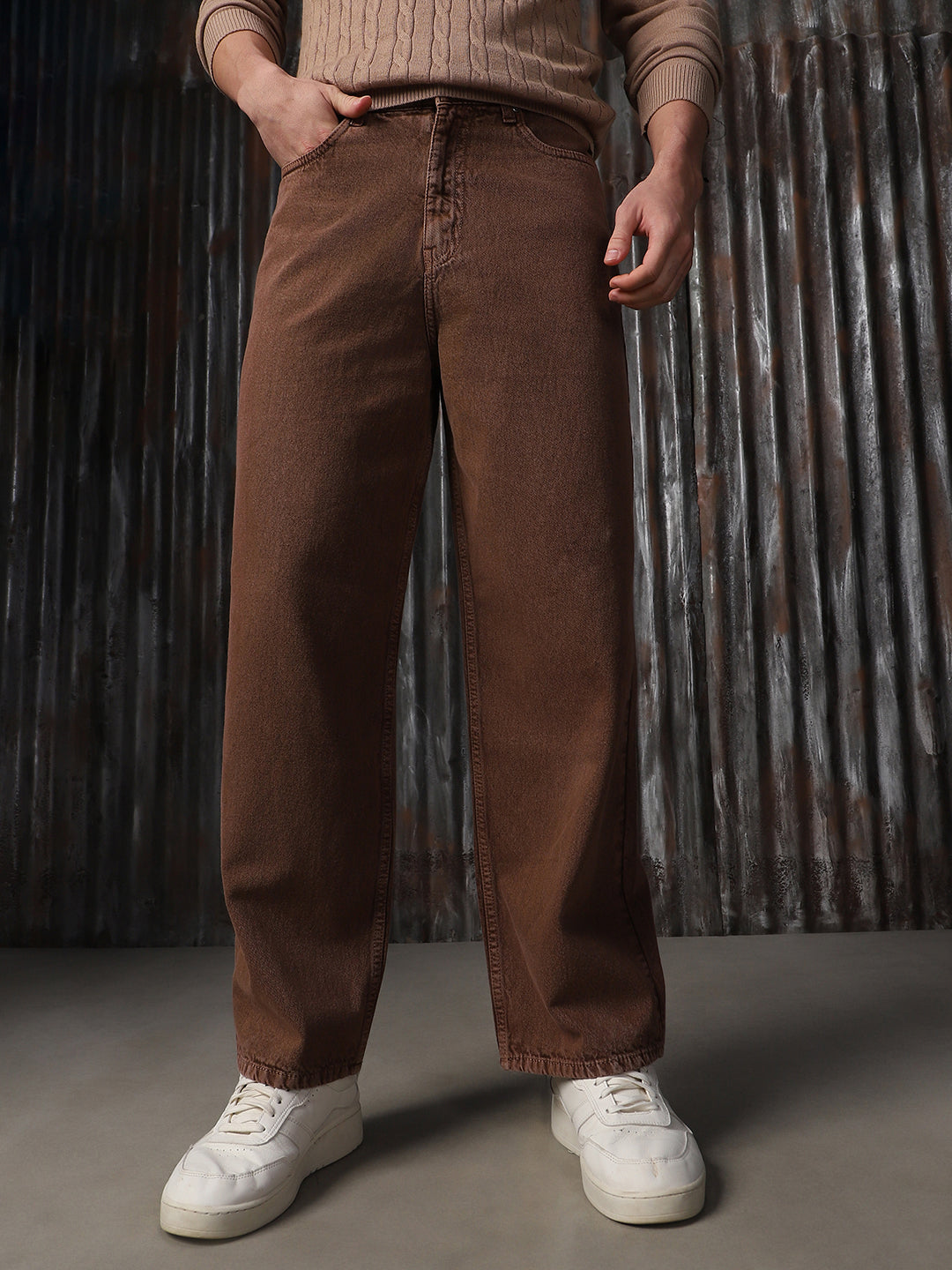 Men Comfort Relaxed Fit Mid-Rise Cotton Jeans - High Star x Dennis