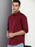 Men's Solid Slim Fit Satin Lycra Casual Shirt With Concealed Button Down & Full Sleeves