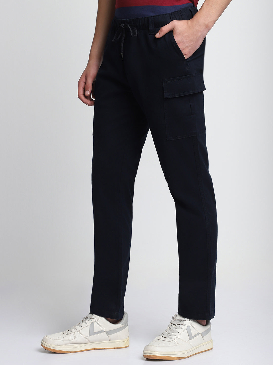 Men's Navy Cargo Trousers DENNIS LINGO
