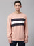 Mens Long-Sleeve Sweatshirt - Lightweight Casual Winterwear (Powder Pink)