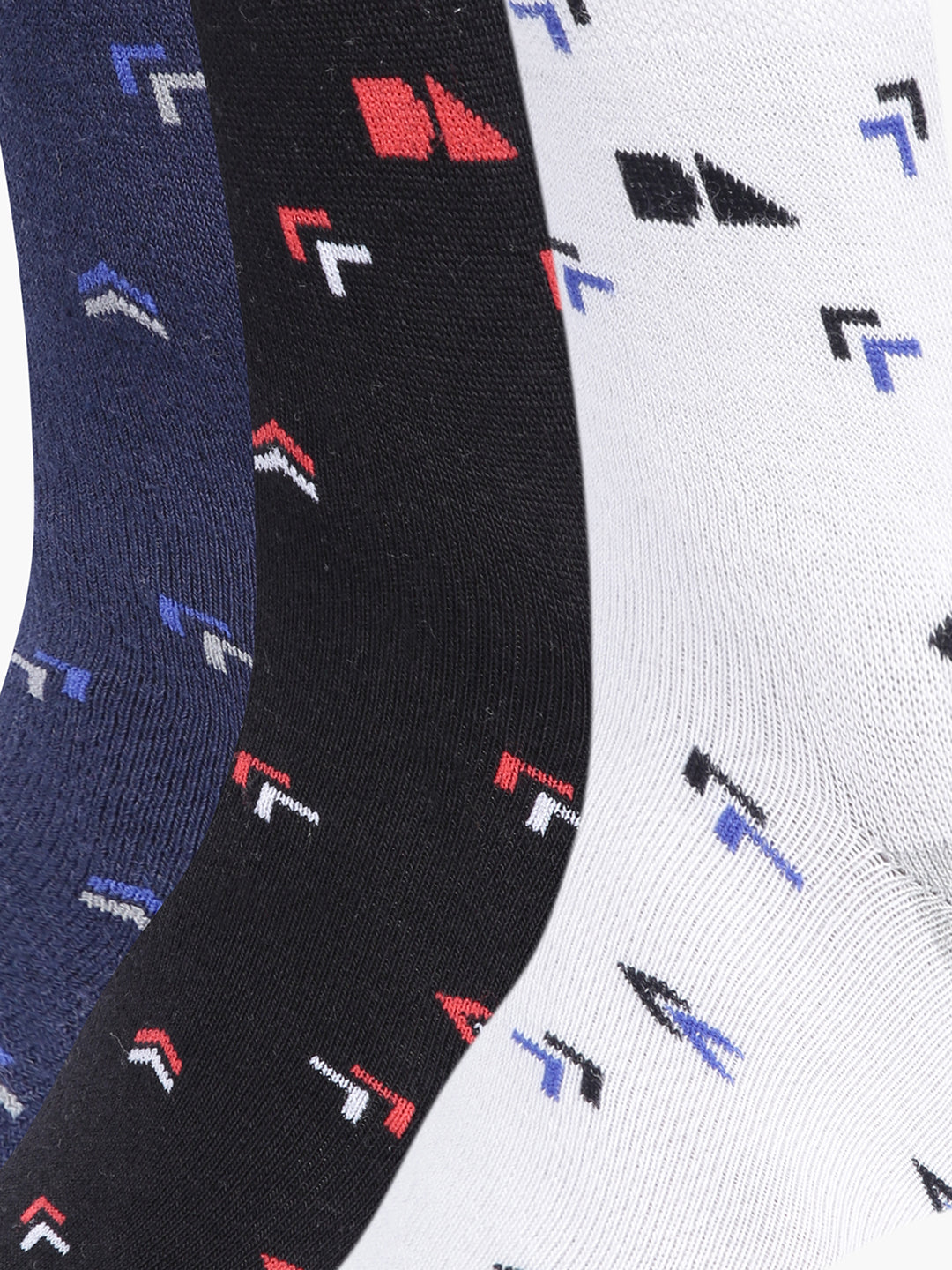 Men's Pack of 3 Above Ankle Length Patterned Socks