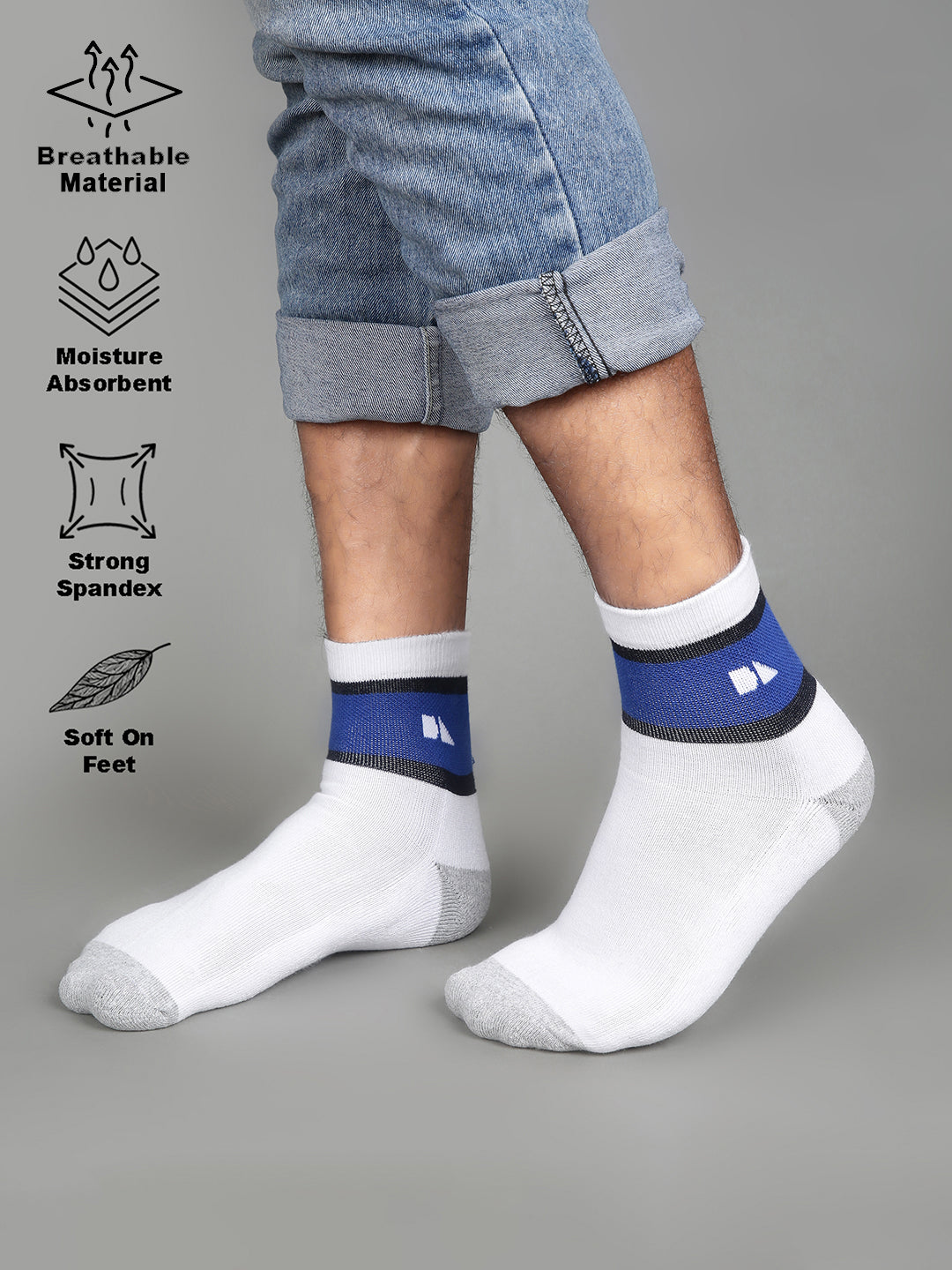 Men's Pack of 3 Ankle Length Socks