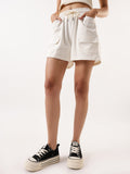 DL Woman Solid Relaxed Fit Lounge Shorts