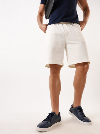 Men's Solid Relaxed Fit Lounge Shorts
