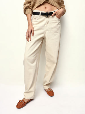 Women Barrel High-Rise Jeans - High Star x Dennis Lingo