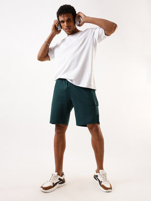 Men's Solid Relaxed Fit Lounge Shorts