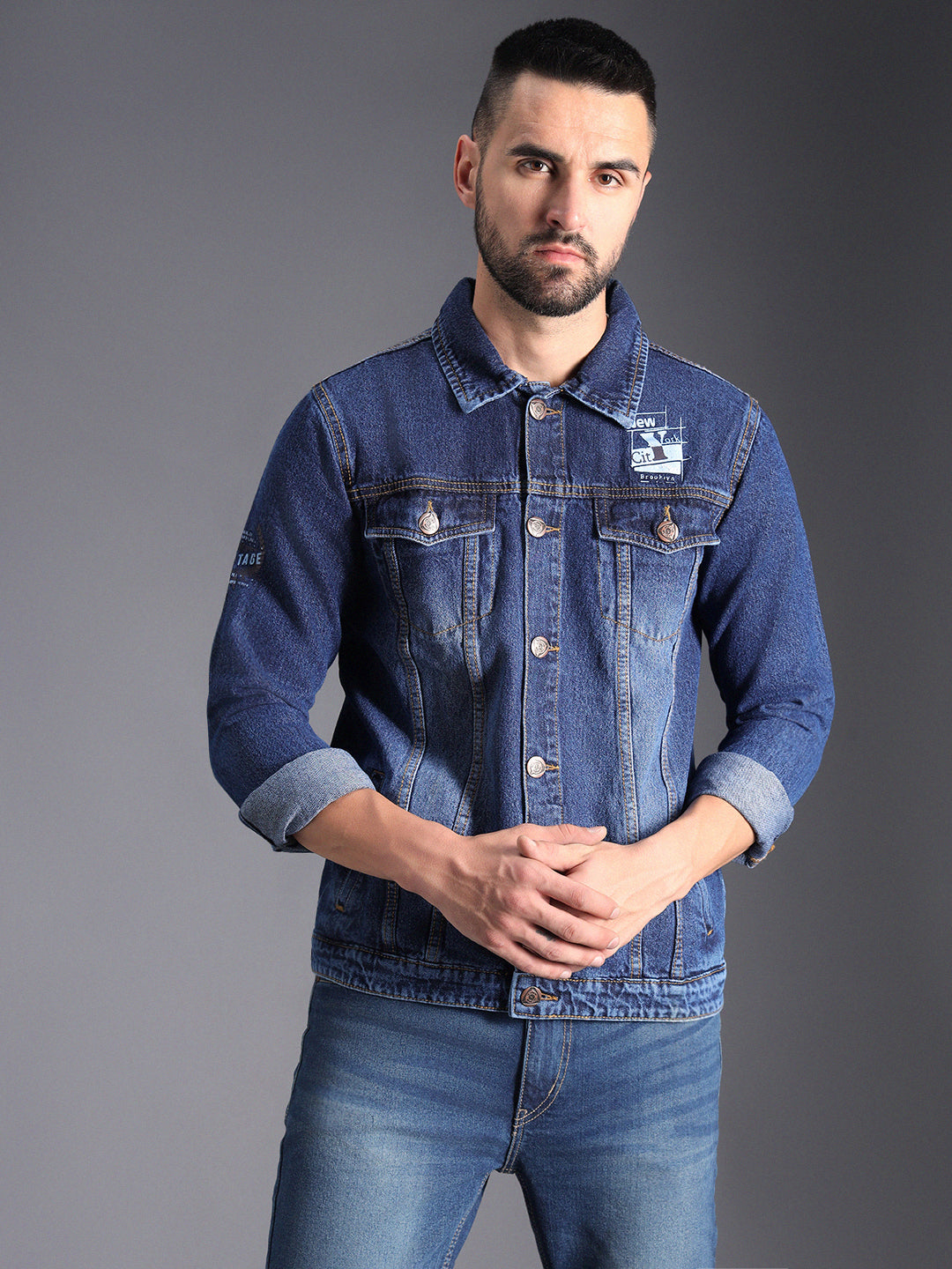 Men's Blue Denim Jacket - High Star x Dennis Lingo