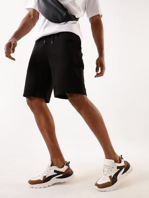 Men's Solid Relaxed Fit Lounge Shorts