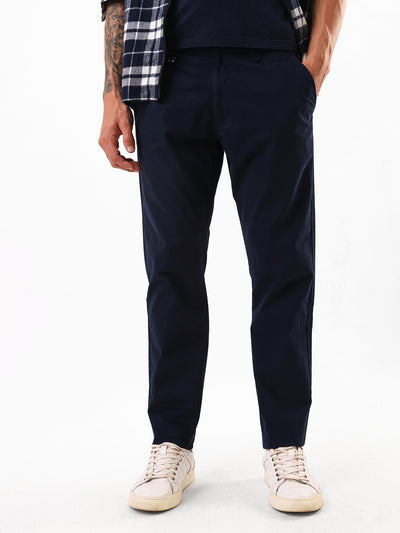 Men's Solid Slim Fit Chinos Trouser