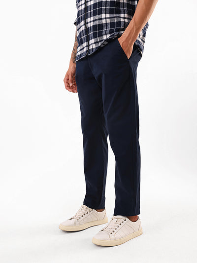 Men's Solid Slim Fit Chinos Trouser