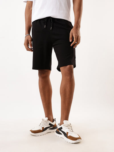 Men's Solid Relaxed Fit Lounge Shorts
