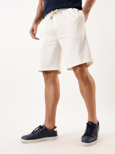 Men's Solid Relaxed Fit Lounge Shorts