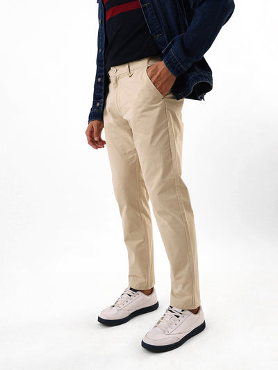 Men's Solid Slim Fit Chinos Trouser