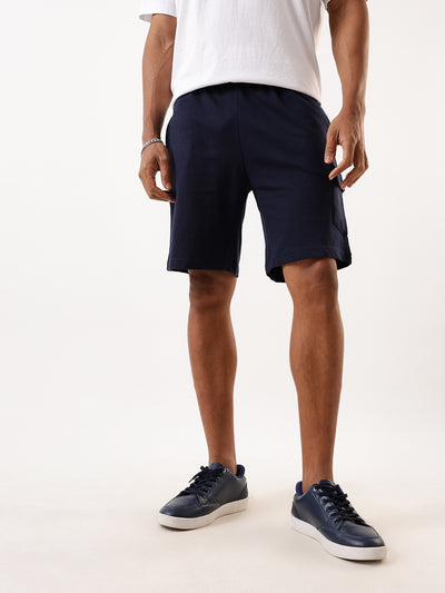 Men's Solid Relaxed Fit Lounge Shorts