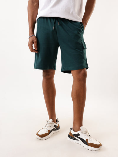 Men's Solid Relaxed Fit Lounge Shorts