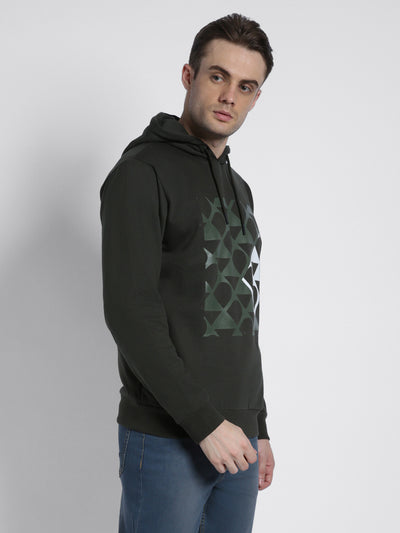 Dennis Lingo Men's Green  Full Sleeves hoodie Sweatshirt
