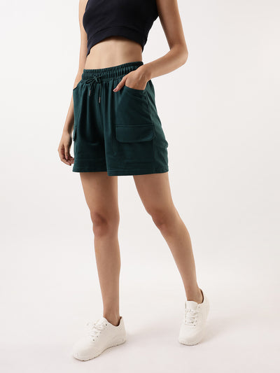 DL Woman Solid Relaxed Fit Lounge Shorts