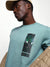 Men's Printed Round Neck Half Sleeves Relaxed Fit T-shirt