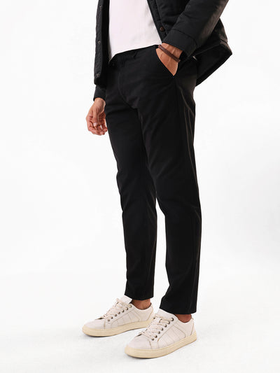 Men's Solid Slim Fit Chinos Trouser