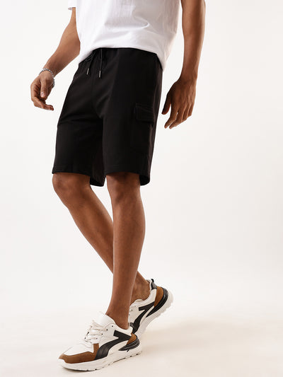 Men's Solid Relaxed Fit Lounge Shorts