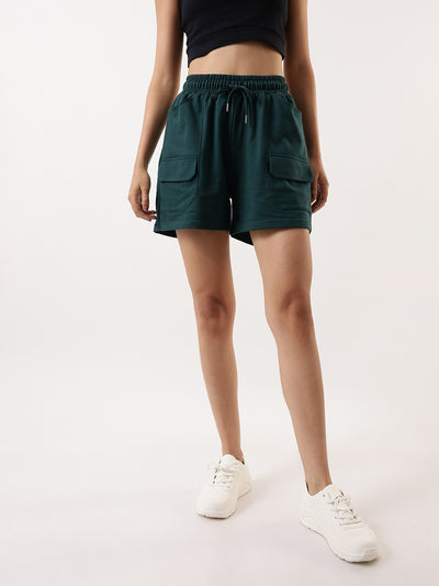 DL Woman Solid Relaxed Fit Lounge Shorts