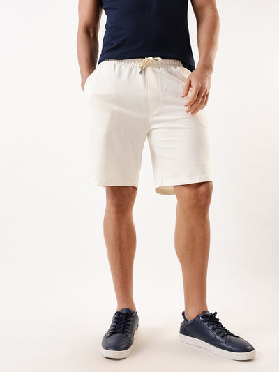Men's Solid Relaxed Fit Lounge Shorts