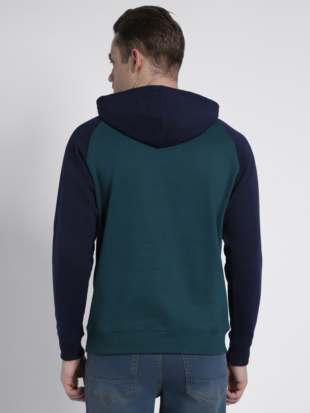 Dennis Lingo Men's Teal  Full Sleeves hoodie Sweatshirt