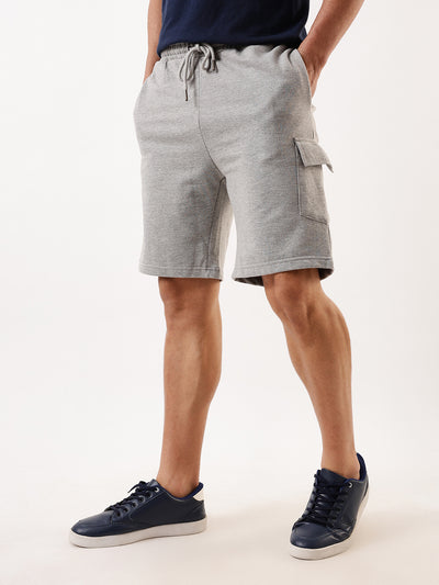 Men's Solid Relaxed Fit Lounge Shorts