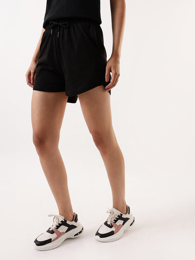 DL Woman Solid Relaxed Fit Lounge Shorts