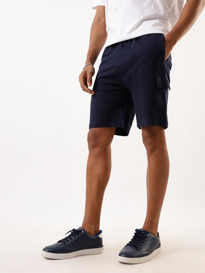 Men's Solid Relaxed Fit Lounge Shorts