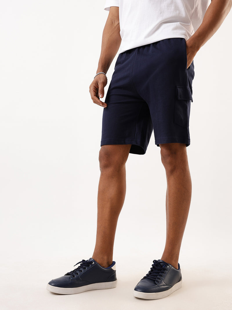 Men's Solid Relaxed Fit Lounge Shorts