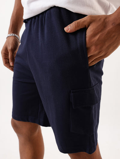 Men's Solid Relaxed Fit Lounge Shorts