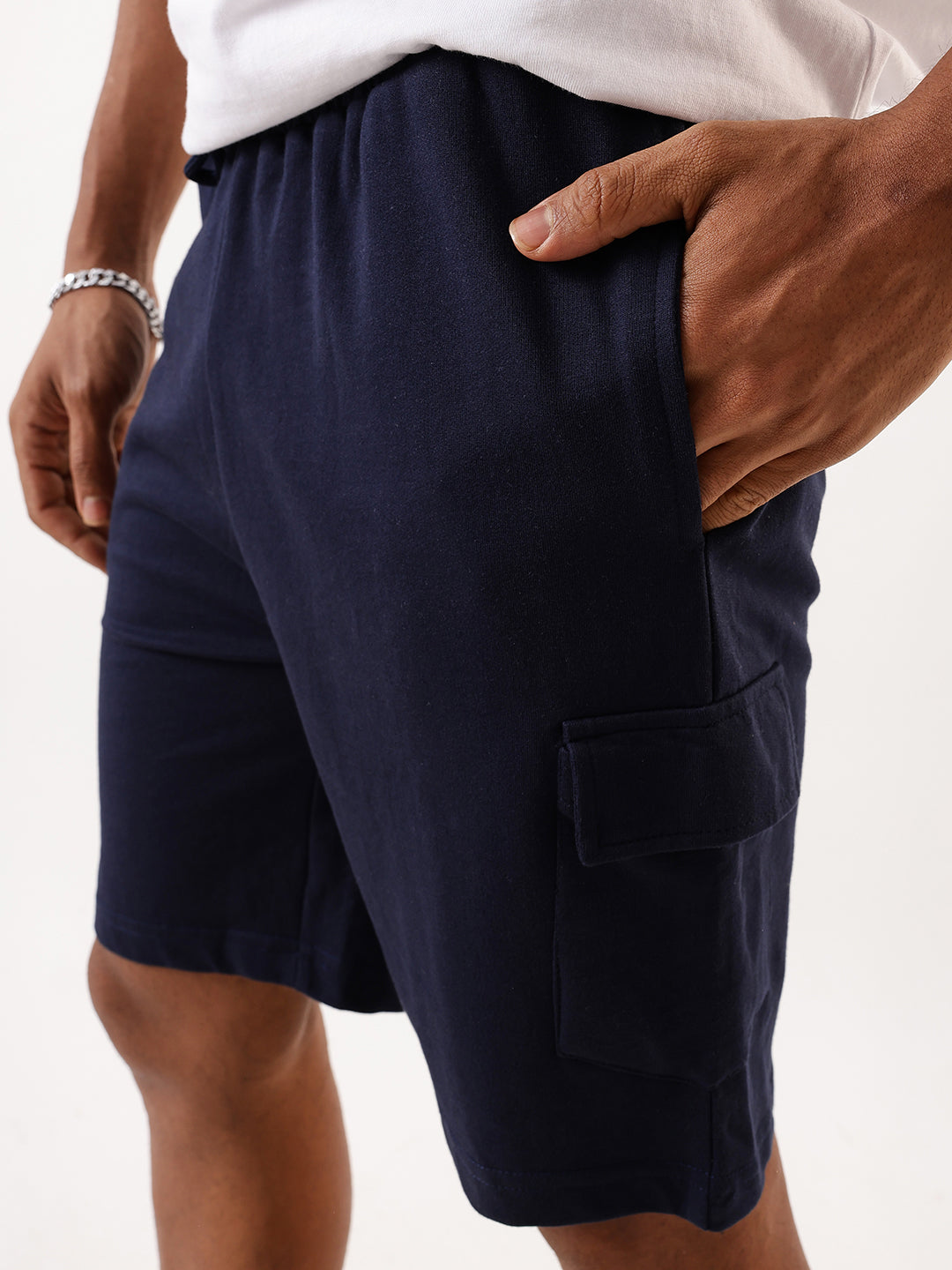 Men's Solid Relaxed Fit Lounge Shorts