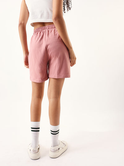 DL Woman Solid Relaxed Fit Lounge Shorts