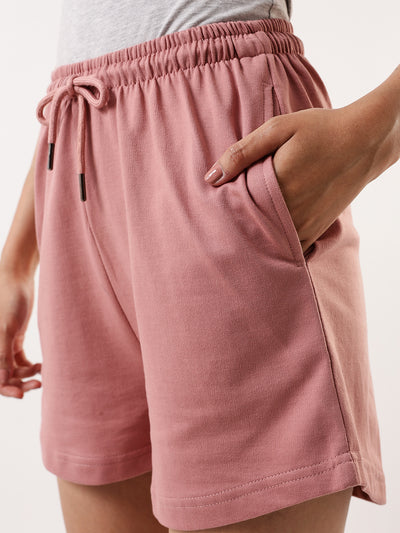 DL Woman Solid Relaxed Fit Lounge Shorts