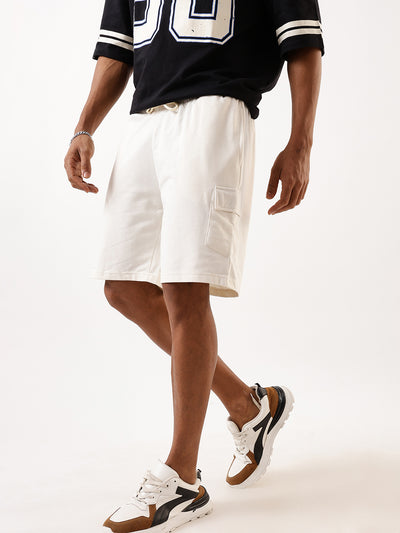 Men's Solid Relaxed Fit Lounge Shorts