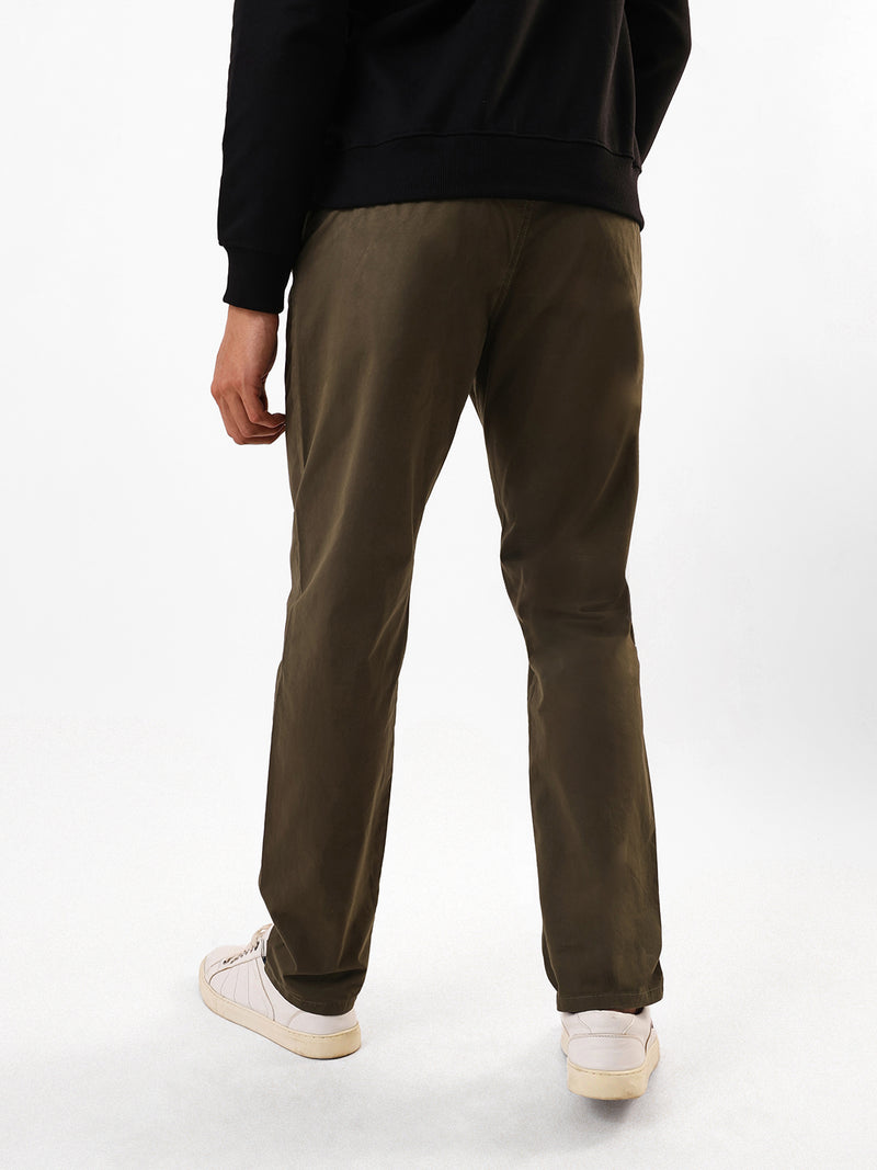 Men's Solid Slim Fit Chinos Trouser