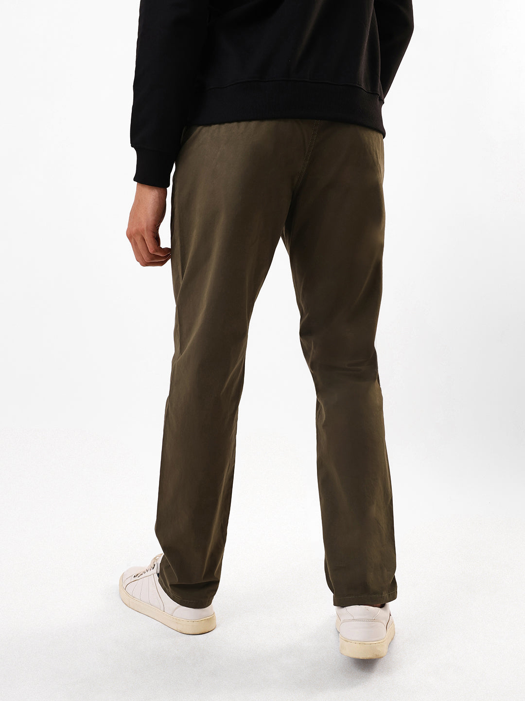 Men's Solid Slim Fit Chinos Trouser