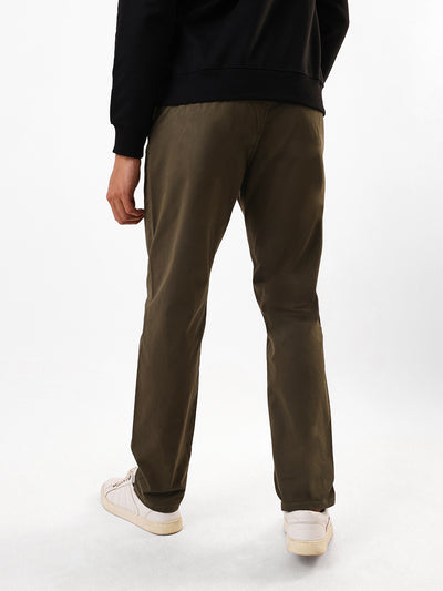 Men's Solid Slim Fit Chinos Trouser