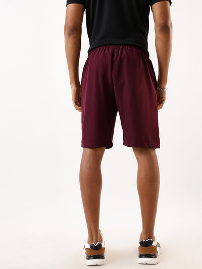 Men's Solid Relaxed Fit Athleisure Shorts