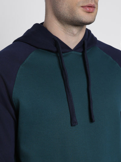 Dennis Lingo Men's Teal  Full Sleeves hoodie Sweatshirt