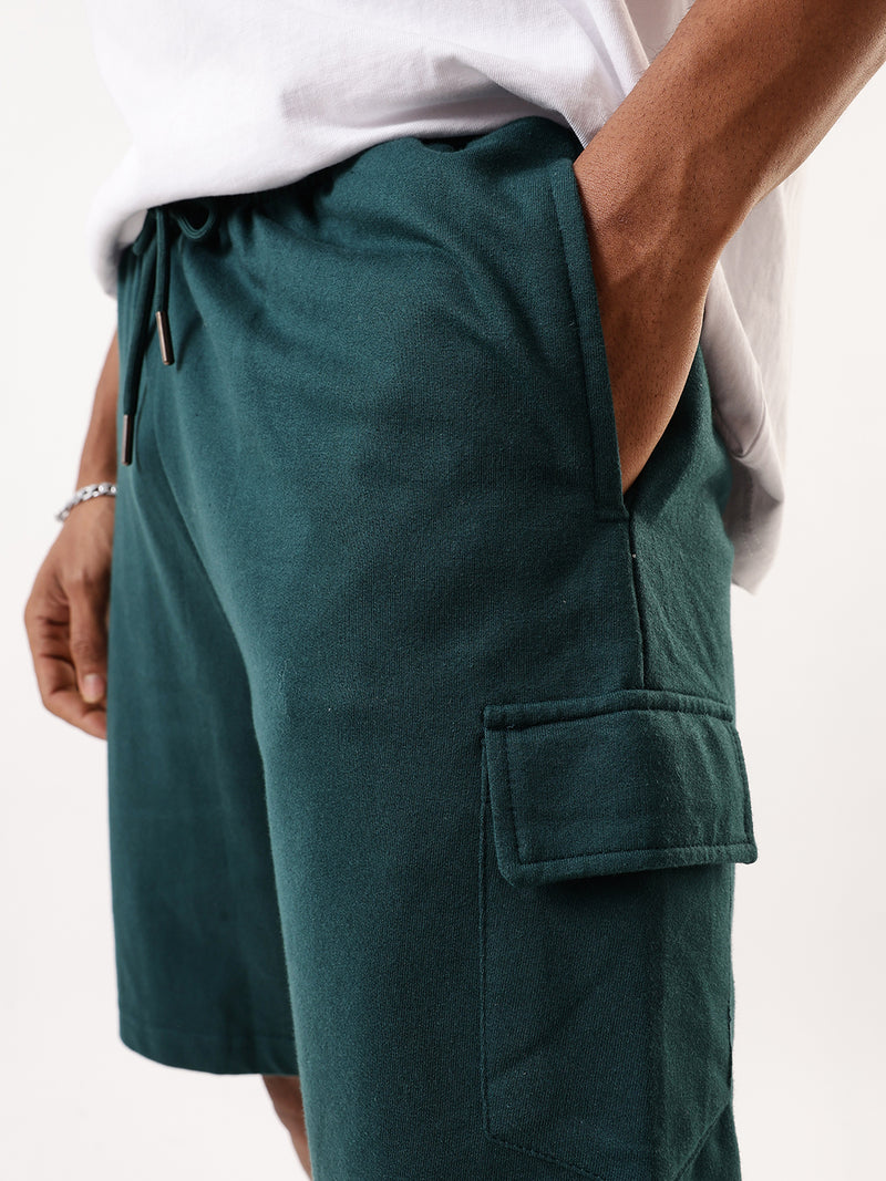 Men's Solid Relaxed Fit Lounge Shorts