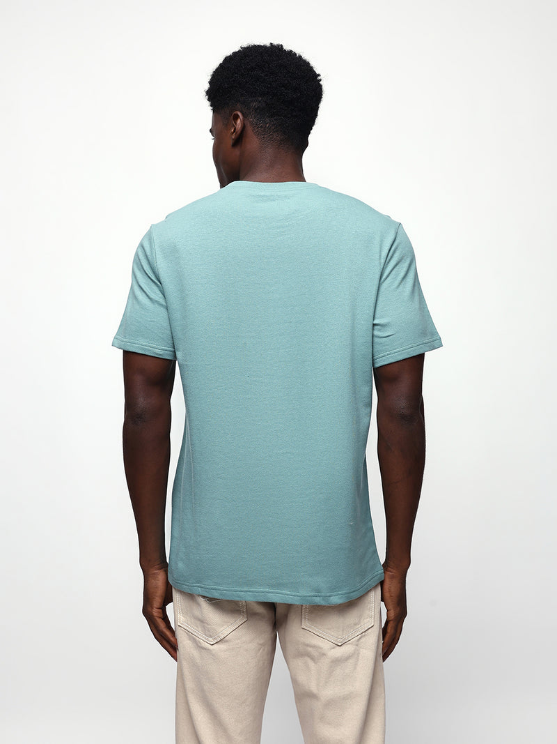 Men's Printed Round Neck Half Sleeves Relaxed Fit T-shirt