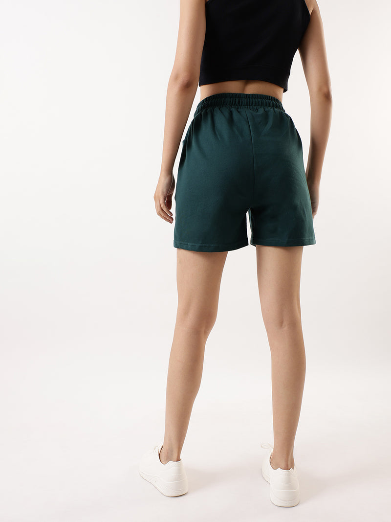 DL Woman Solid Relaxed Fit Lounge Shorts