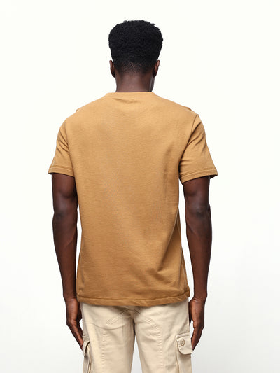Men's Solid Round Neck Half Sleeves Relaxed Fit T-shirt