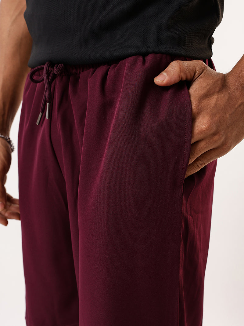 Men's Solid Relaxed Fit Athleisure Shorts
